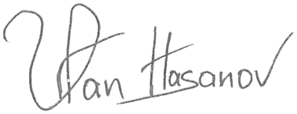 Handwritten signature of Urfan Hasanov