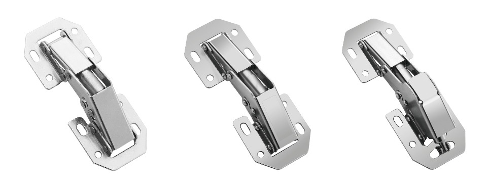 Frog style surface-mount cabinet hinges